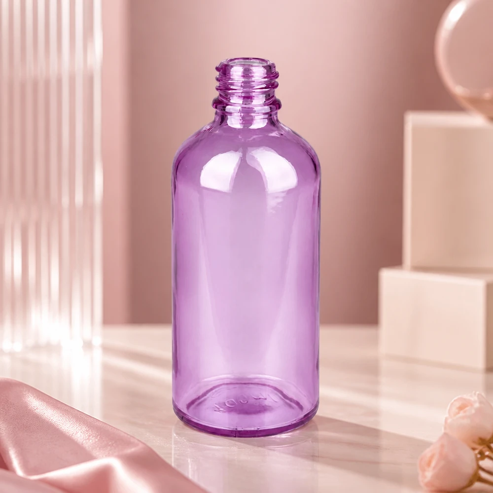 100ml Apothekenflasche PurpleLine UT18/100 UNiTWIST Premium Apothekerglas 100ml PurpleLine mit ergonomischer Form und sicherem UT18/100 Verschluss