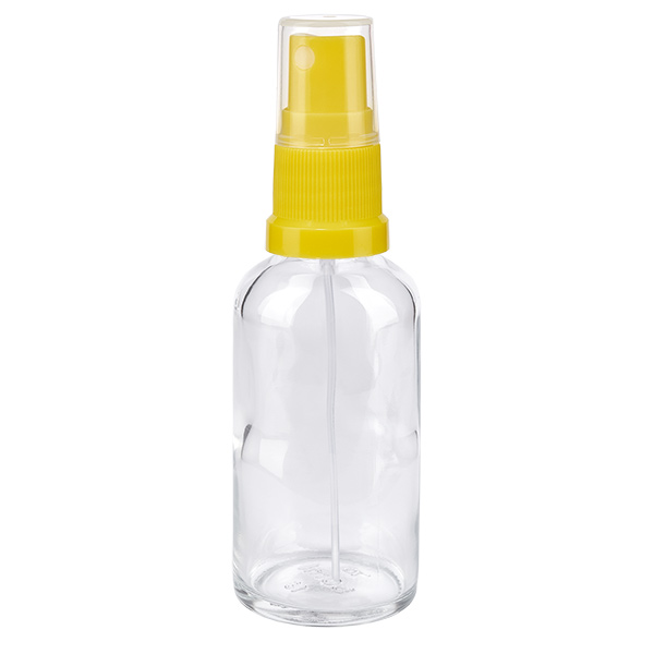 50ml Sprayflasche gelb/transparent Standardverschluss ClearLine UT18/50
