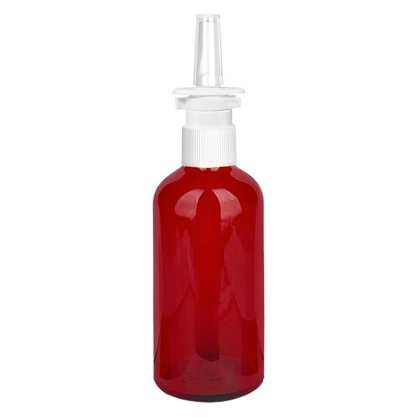 100ml Nasensprayflasche weiß/transparent Standardverschluss RedLine UT18/100