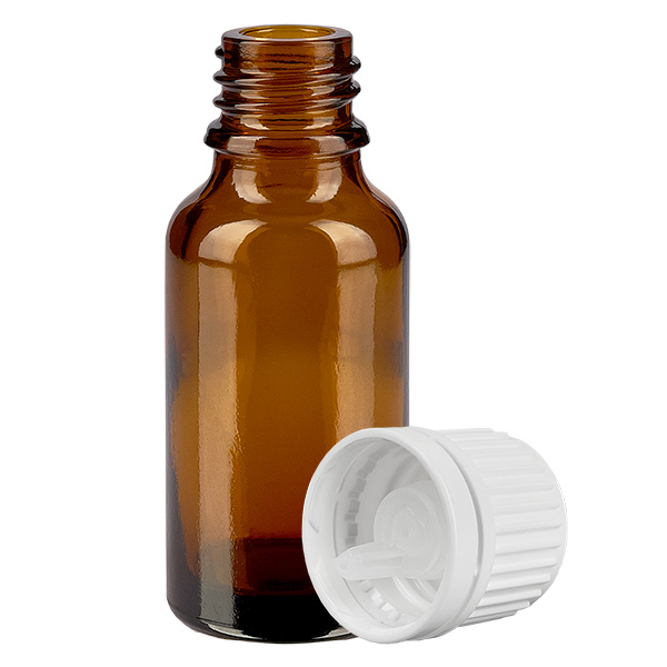 20ml Tropfflasche 0.7mm weiß Originalitätsverschluss BrownLine UT18/20 20ml Tropfflasche 0.7mm weiß Originalitätsverschluss BrownLine UT18/20