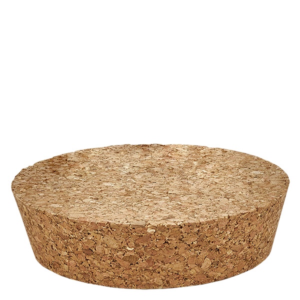 1500ml Sturzglas WECK RR100 mit Korken natur WECK Korken RR80 für 75mm Öffnung aus Naturkork braun rund 72-82mm Durchmesser 20mm Höhe Verschluss