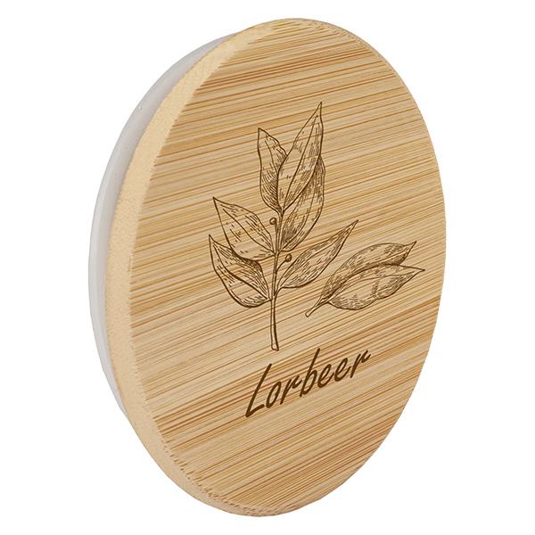 Holzdeckel "Lorbeer" für WECK RR60 Holzdeckel "Lorbeer" für WECK RR60