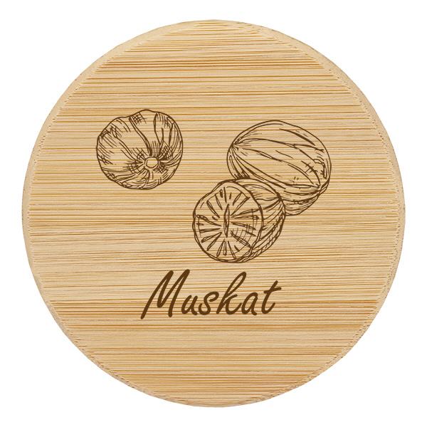 Holzdeckel "Muskat" für WECK RR60