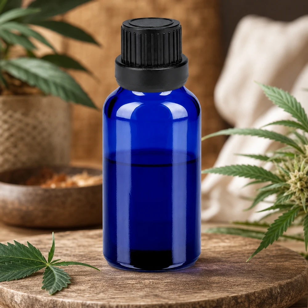 20ml Flasche 11mm Schraubverschluss schwarz Originalitätsverschluss BlueLine UT18/20 Vielseitige 20ml Flasche aus UV-schützendem Glas für Parfums und Tinkturen
