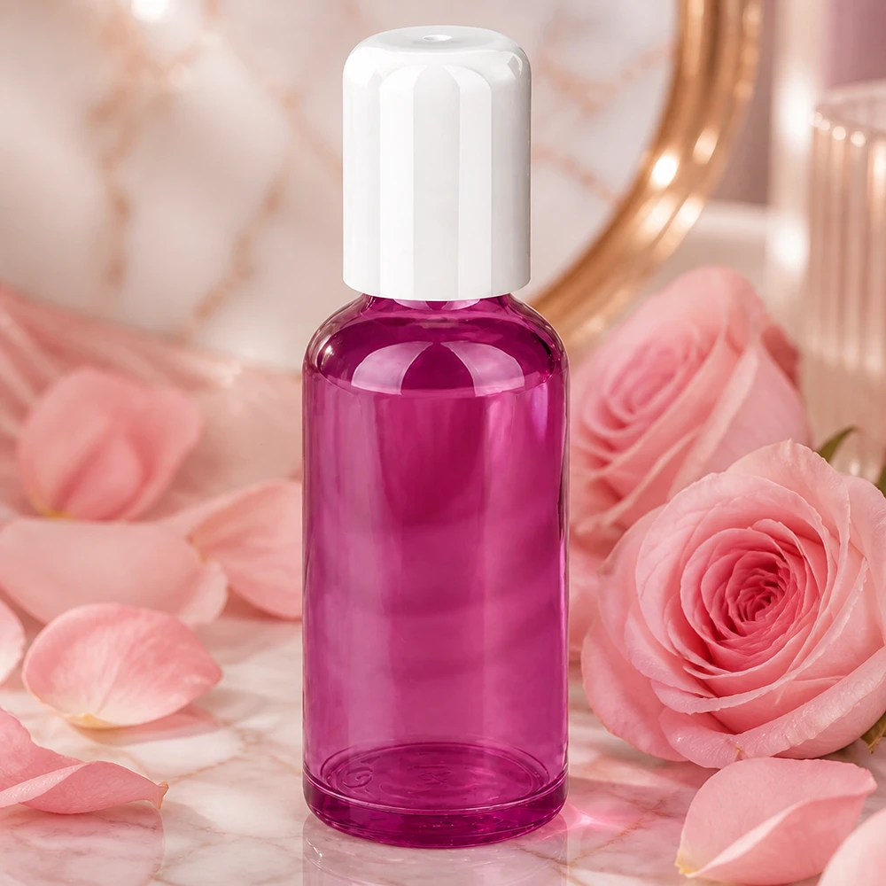 50ml Roll-On Flasche weiss Standard PurpleLine UT18/50 Kompakte 50ml Roll-On Flasche violett für aromatherapeutische Anwendungen und Düfte