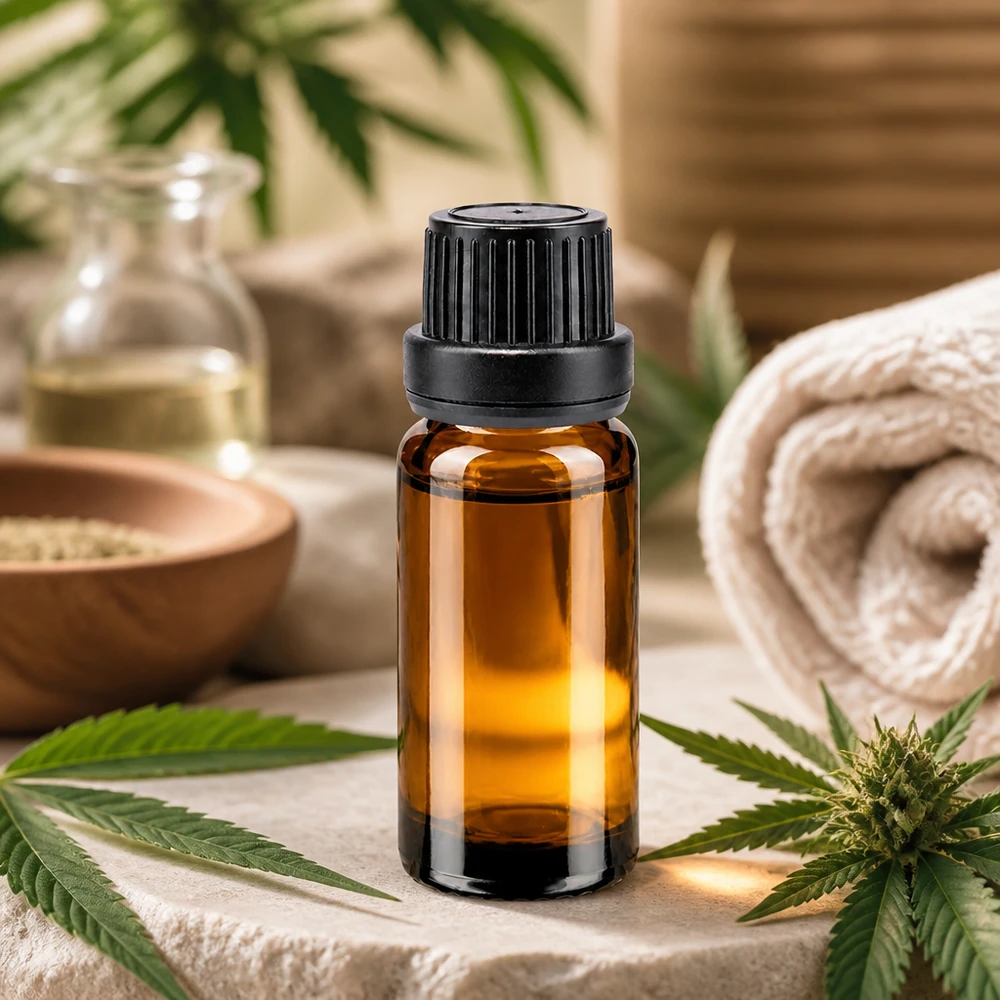 Braune Glasflasche 10ml mit schwarzem Originalitätsverschluss für Aromatherapie und Naturheilkunde