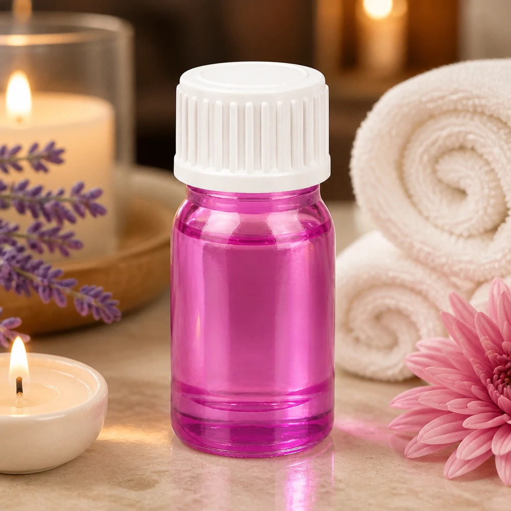 Kompakte 5ml Tropfflasche lila transparent STD Ausführung für mobile Anwendung PurpleLine