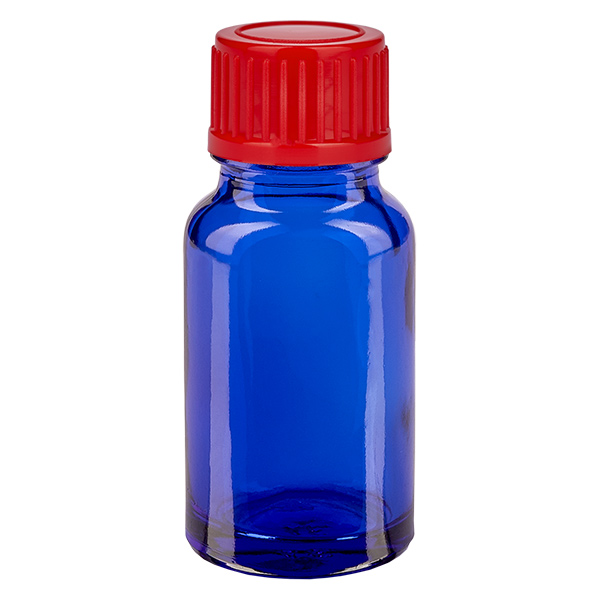 10ml Flasche 11mm Schraubverschluss rot Standard BlueLine UT18/10