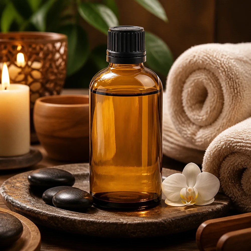 Elegante 100ml BrownLine Tropfflasche mit matter Glasoberfläche und ergonomischem Design