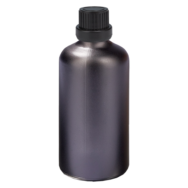 100ml Flasche 11mm Schraubverschluss schwarz Originalitätsverschluss BlackLine UT18/100