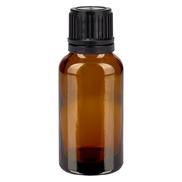 20ml Flasche 11mm Schraubverschluss schwarz Originalitätsverschluss BrownLine UT18/20