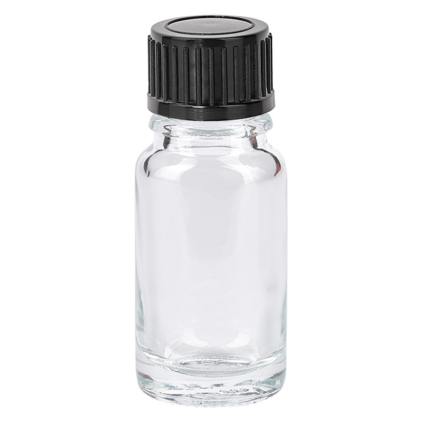 10ml Flasche 11mm Schraubverschluss schwarz Standard ClearLine UT18/10