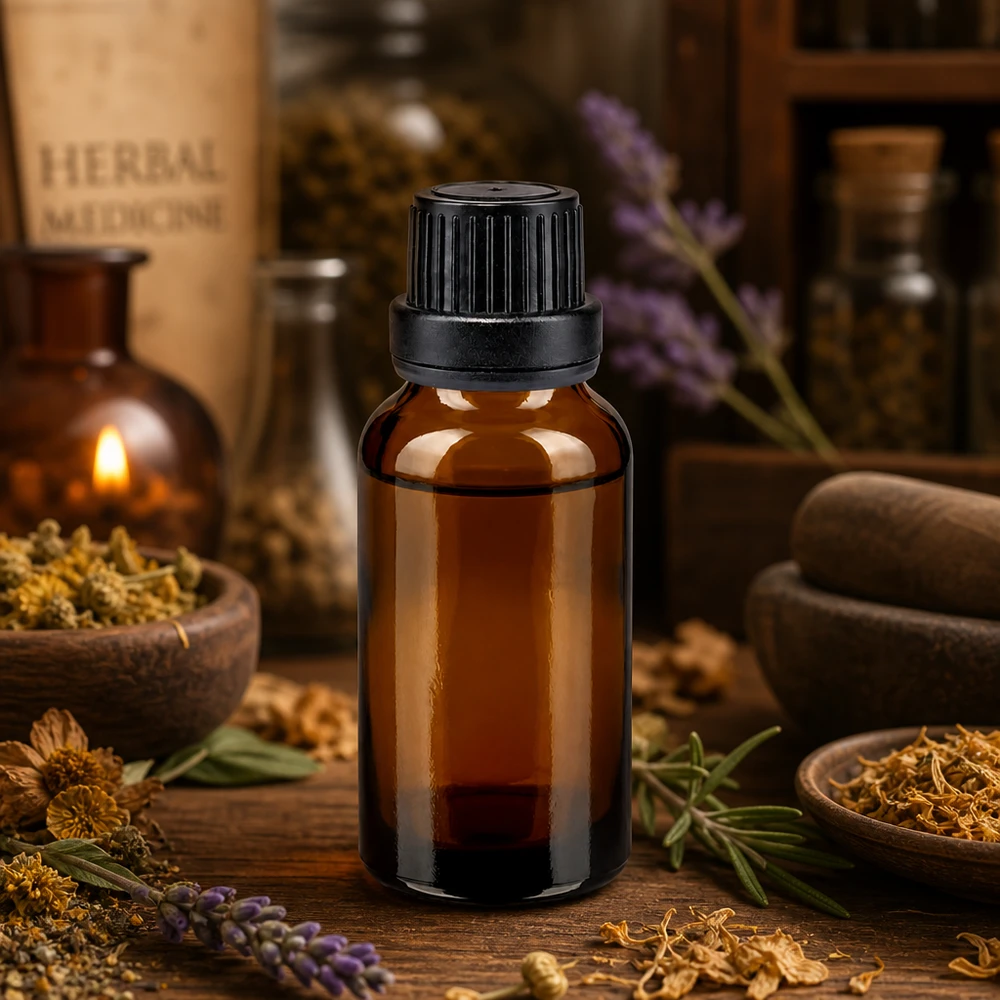 Apothekenflasche braun 20ml Schraubverschluss schwarz Dichteinlage Originalitätsverschluss 20ml Glasflasche braun mit schwarzem Originalitätsverschluss 11mm für Naturkosmetik und Pharma