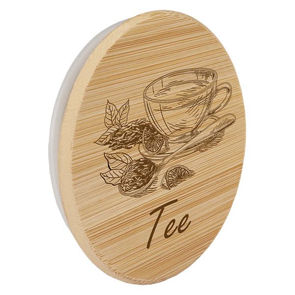 Holzdeckel "Tee" für WECK RR100