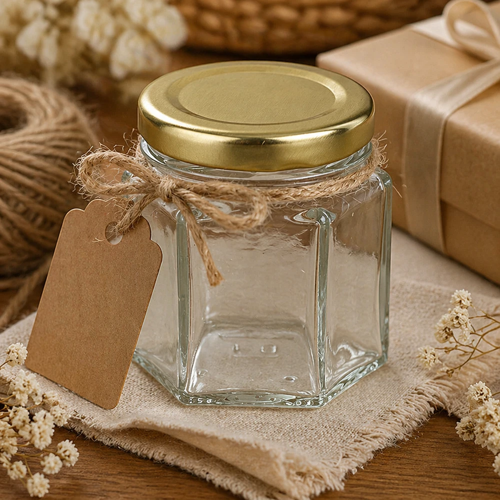 47ml Hexaglas mit BasicSeal Deckel gold UNiTWIST