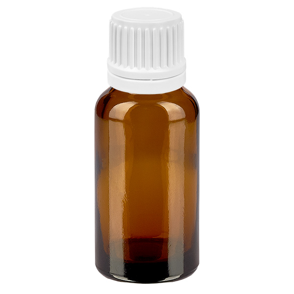 20ml Tropfflasche 0.7mm weiß Originalitätsverschluss BrownLine UT18/20 20ml Tropfflasche 0.7mm weiß Originalitätsverschluss BrownLine UT18/20