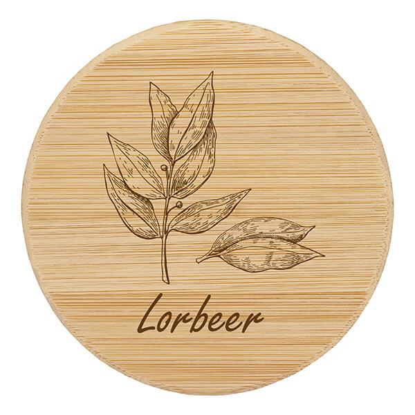 Holzdeckel "Lorbeer" für WECK RR60 Holzdeckel "Lorbeer" für WECK RR60