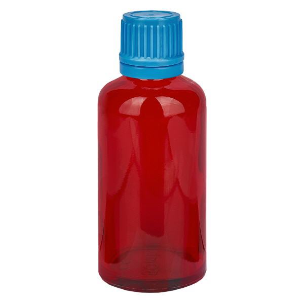 50ml Flasche 11mm Schraubverschluss blau Originalitätsverschluss RedLine UT18/50