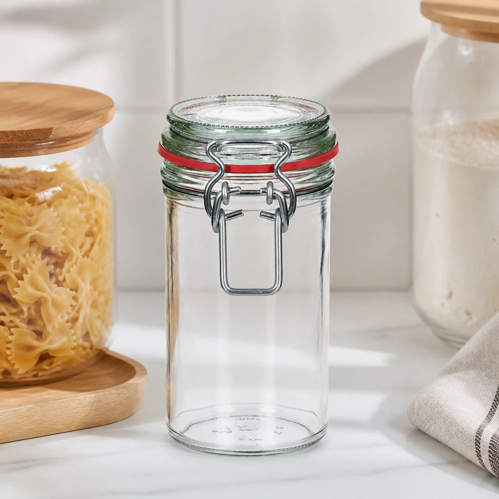 272ml Vorratsglas mit Bügelverschluss für Küche - hochwertiges Einmachglas mit Gummidichtung zur Aufbewahrung