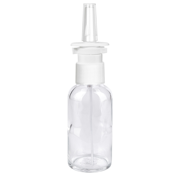 50ml Nasensprayflasche weiß/transparent Standard ClearLine UT18/50