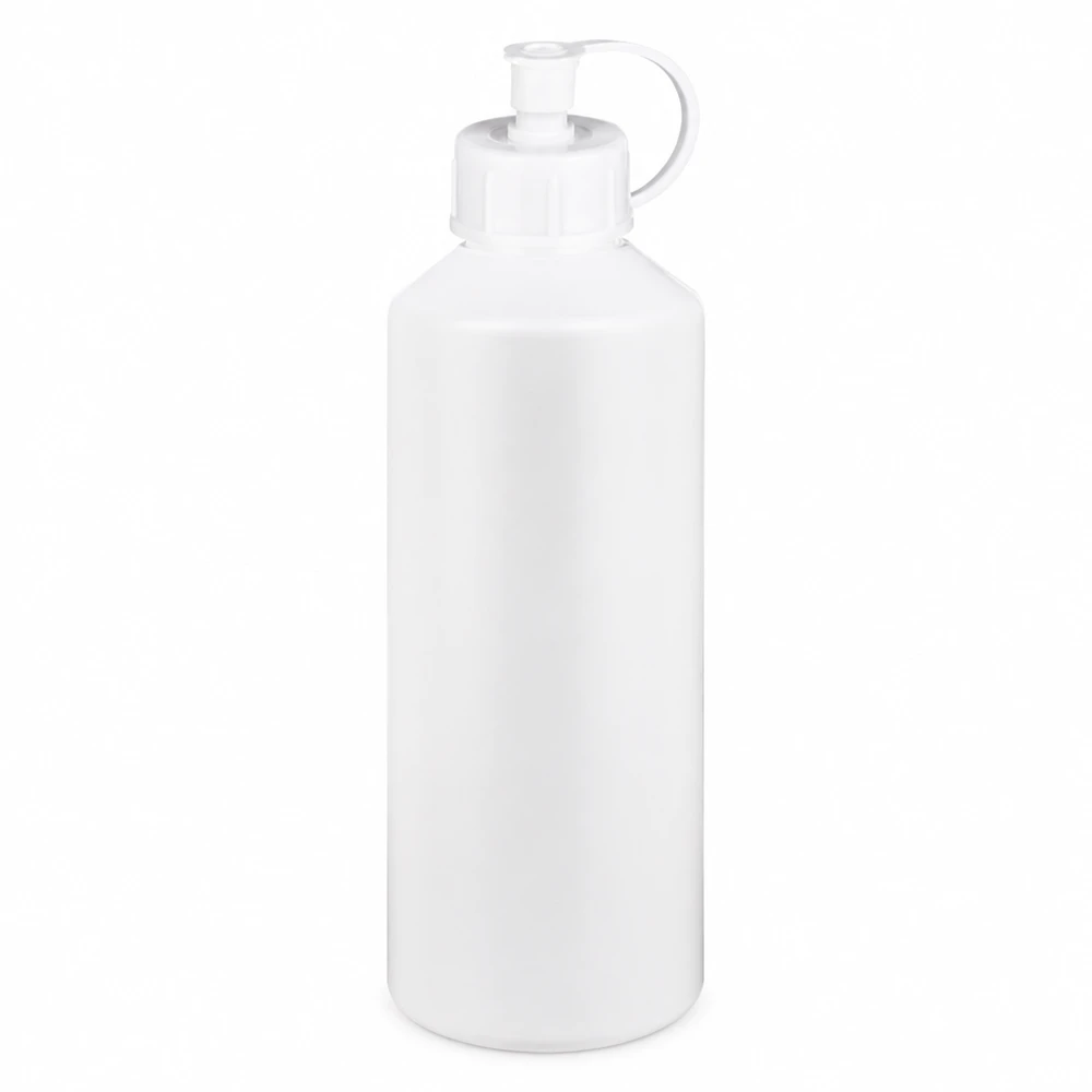 Transluzente HDPE Laborflaschen 100ml mit Spritzaufsatz und Sicherheitsverschluss
