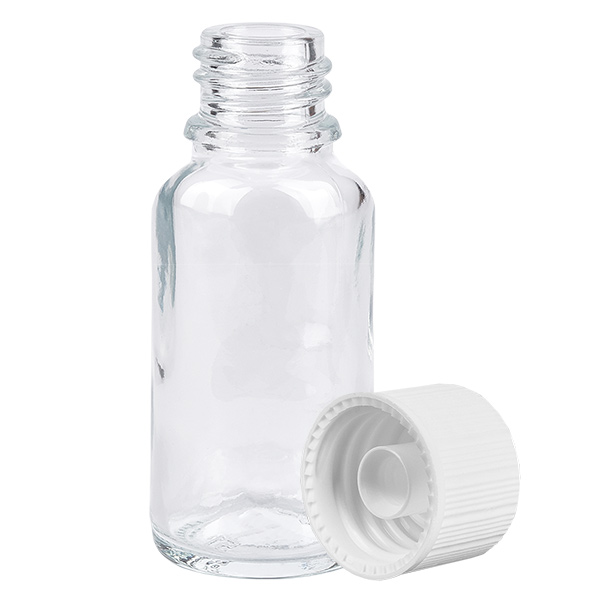 20ml Flasche 6mm Schraubverschluss schwarz Standard ClearLine UT18/20 20ml Flasche 6mm Schraubverschluss schwarz Standard ClearLine UT18/20