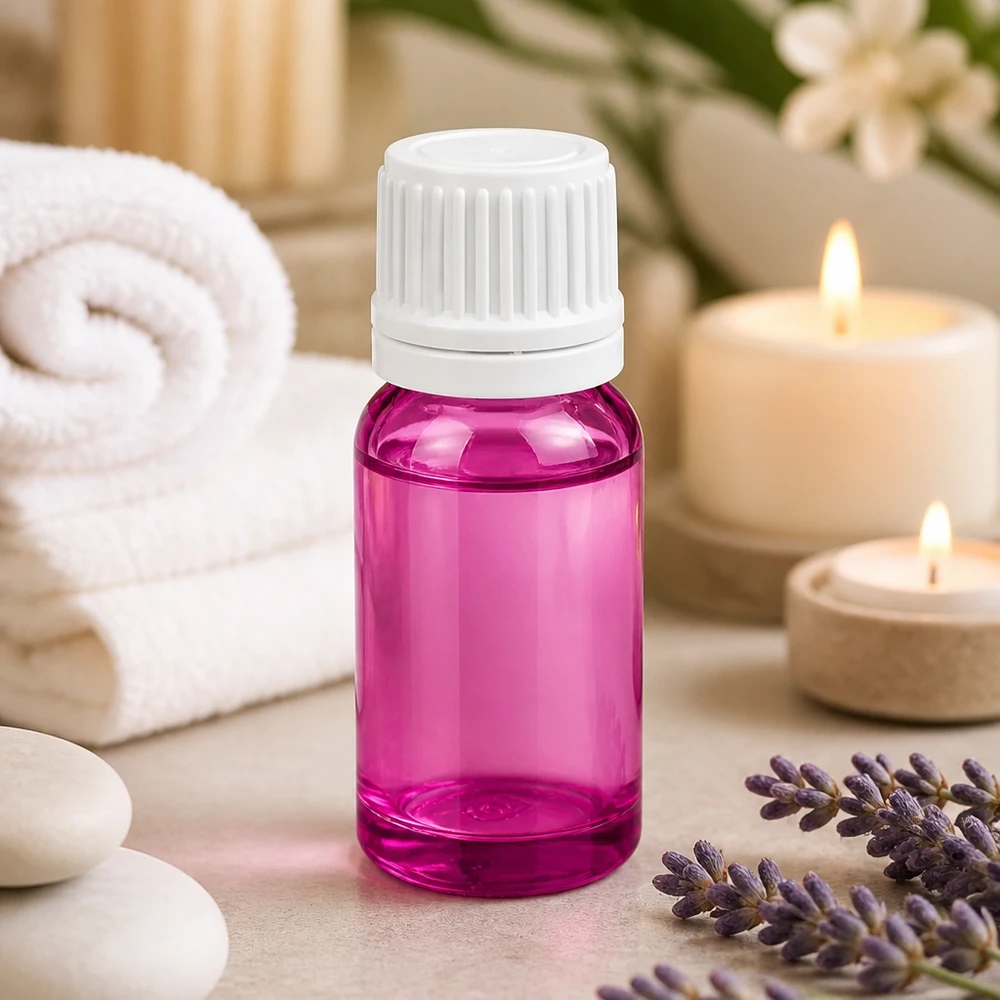 10ml Tropfflasche 0.7mm weiss Originalität Schraubverschlusserschluss PurpleLine UT18/10 10ml Glasflasche violett mit hygienischem weißen Verschluss für sterile Lagerung
