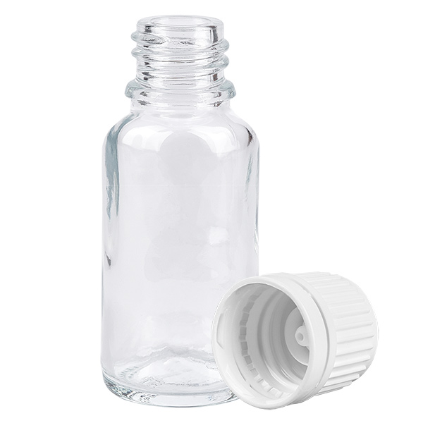 20ml Flasche 11mm Schraubverschluss weiß Standard ClearLine UT18/20 20ml Flasche 11mm Schraubverschluss weiß Standard ClearLine UT18/20