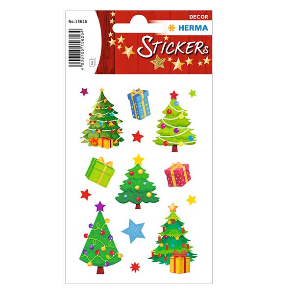 Sticker "Christbaum" (30 Aufkleber mit Glitzer) Sticker "Christbaum" (30 Aufkleber mit Glitzer)