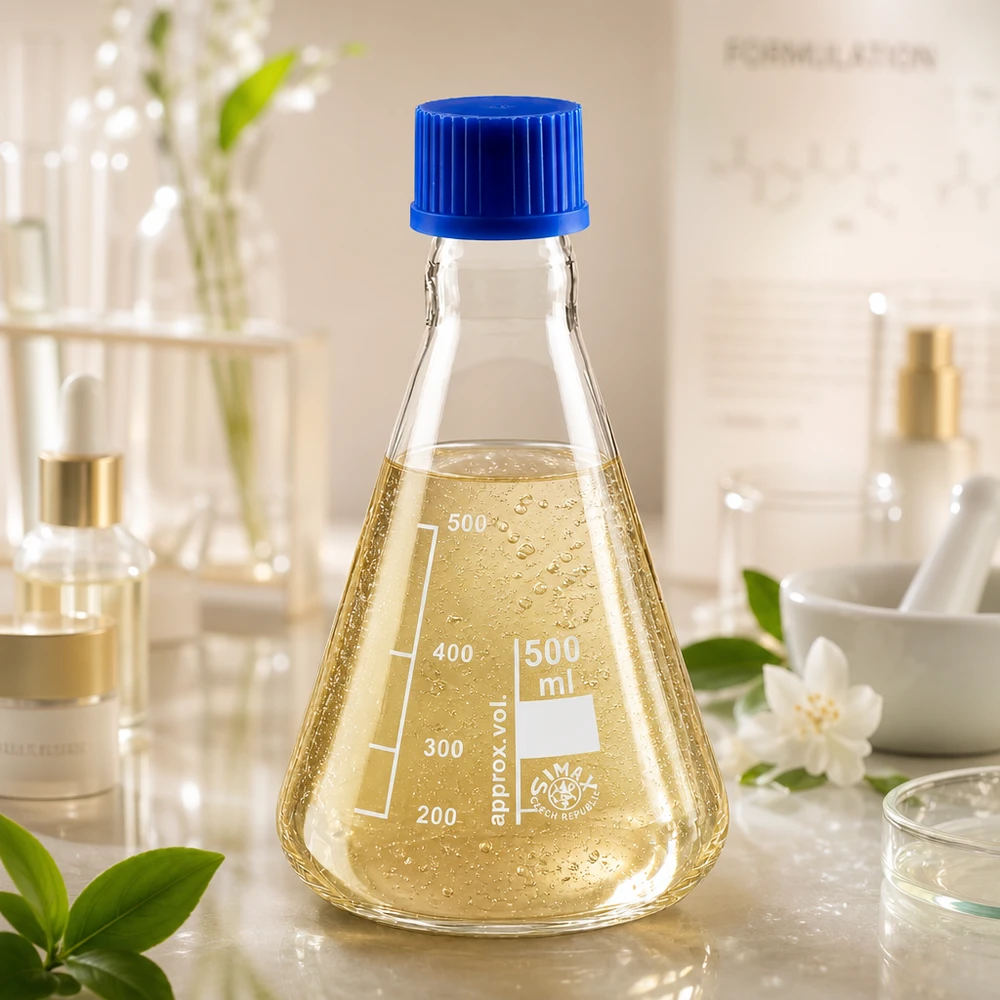 Wissenschaftlicher Erlenmeyerkolben 500ml aus klarem Glas für professionelle Laborarbeit