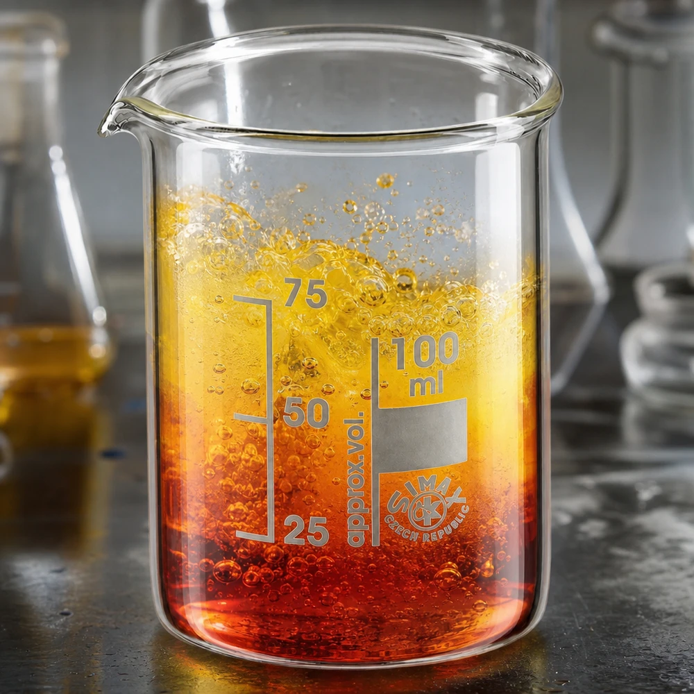 Robustes Borosilikatglas Becherglas 100ml für Labor und Forschung mit klarer Graduierung