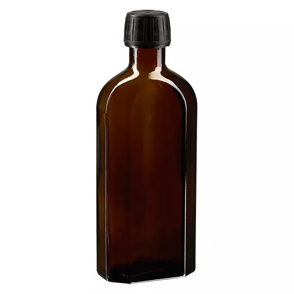 250 ml Meplat Schraubverschluss schwarz Originalitätsverschluss EPE-Scheibe PP28