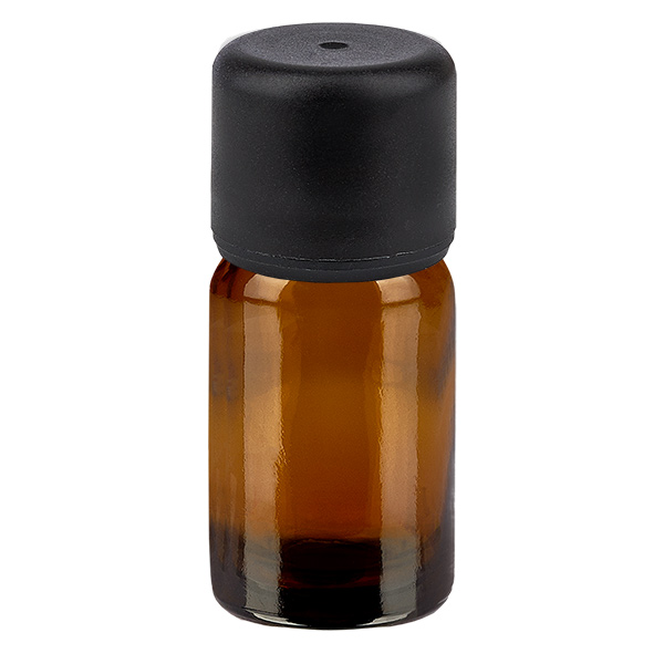 5ml Flasche 6mm Schraubverschluss schwarz Standard BrownLine UT18/5