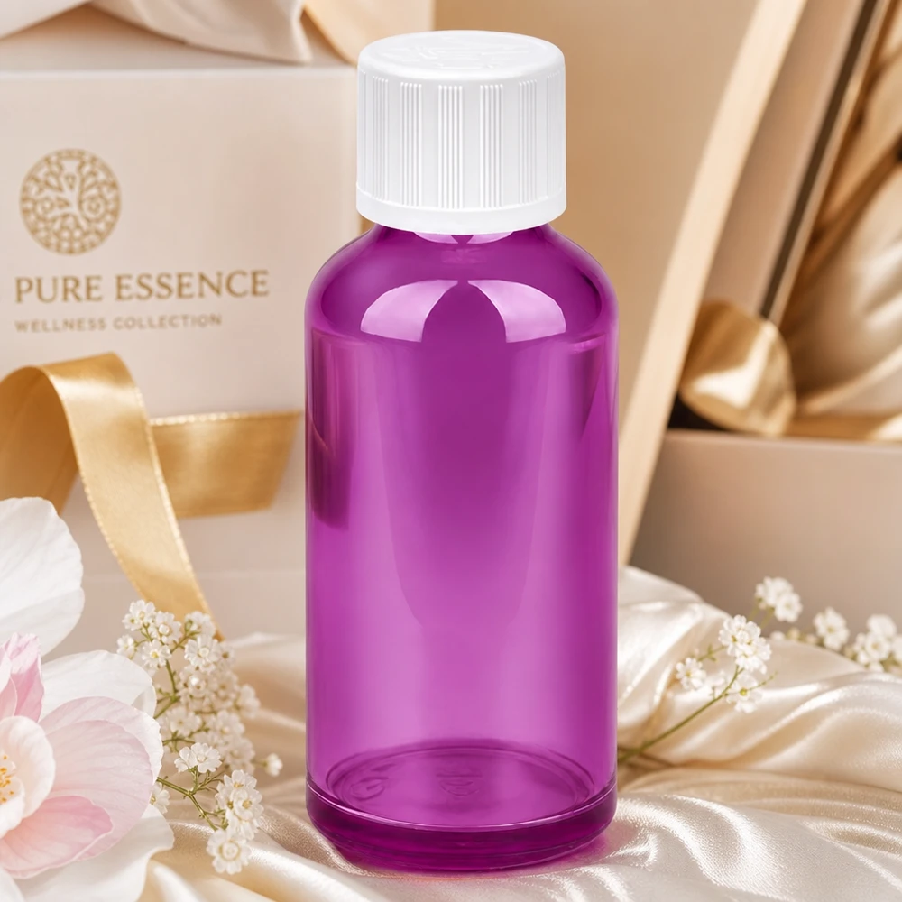 50ml Violettflasche mit 11mm Öffnung und Standardverschluss für professionelle Anwendung