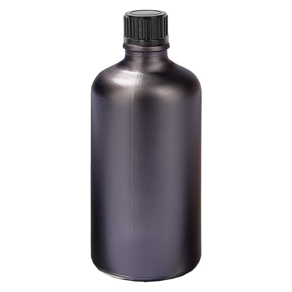 100ml Flasche 11mm Schraubverschluss schwarz Standard BlackLine UT18/100