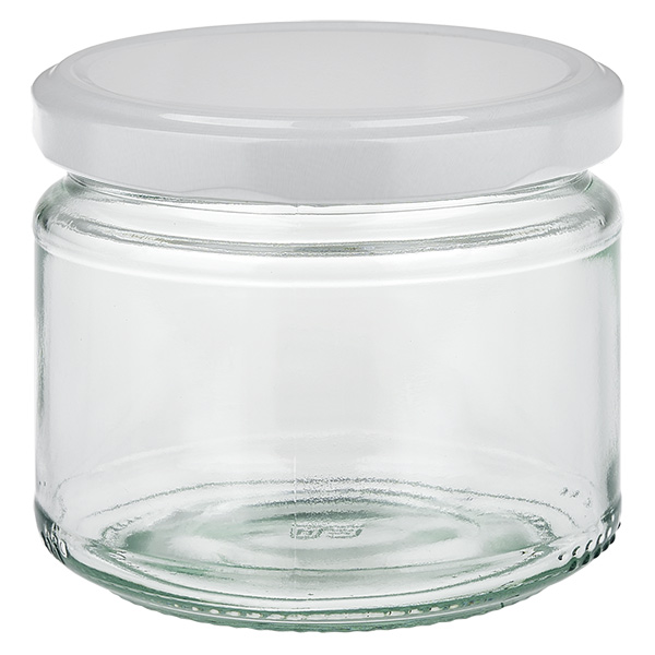 330ml Rundglas mit BasicSeal Deckel weiß UNiTWIST