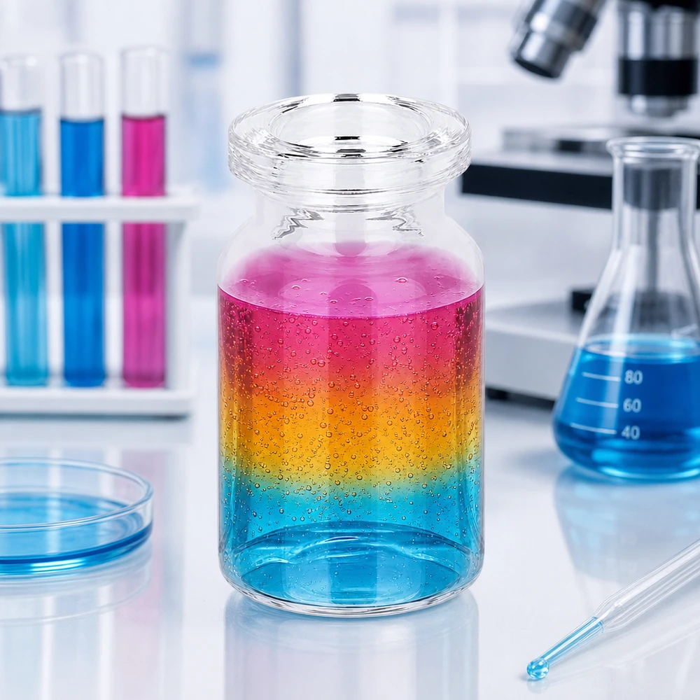 Injektionsflasche Klarglas 5ml Kleines Klarglas Fläschchen 5ml Injektionsbehälter mit glatter Zylinderwandung und breitem Mündungsrand