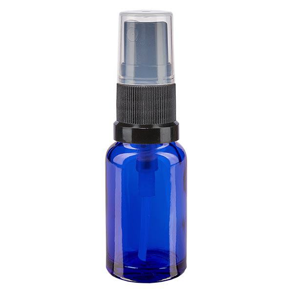 Apothekenflasche blau 10ml Sprayaufsatz schwarz