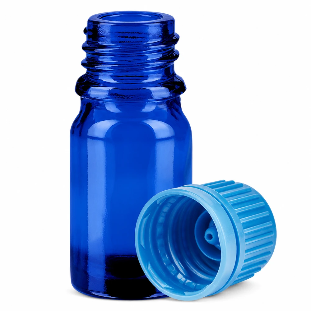5ml Flasche 11mm Schraubverschluss blau Originalitätsverschluss BlueLine UT18/5 Professionelle 5ml Flasche SV blau mit Originalitätsverschluss für sichere Aufbewahrung