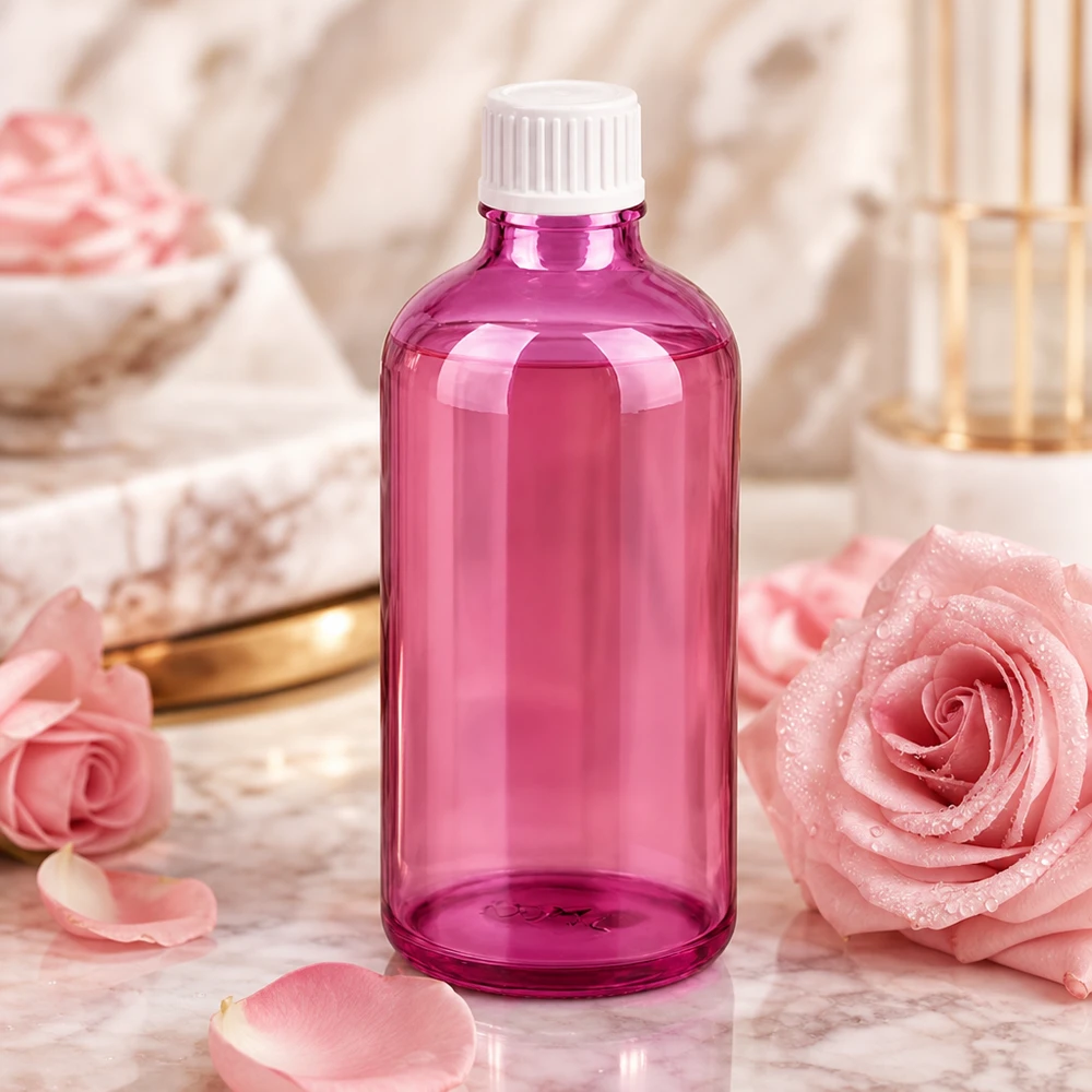 100ml Tropfflasche 0.9mm weiss Standard PurpleLine UT18/100 Violette Tropfflasche 100ml mit weißem Verschluss für präzise Portionierung flüssiger Inhaltsstoffe