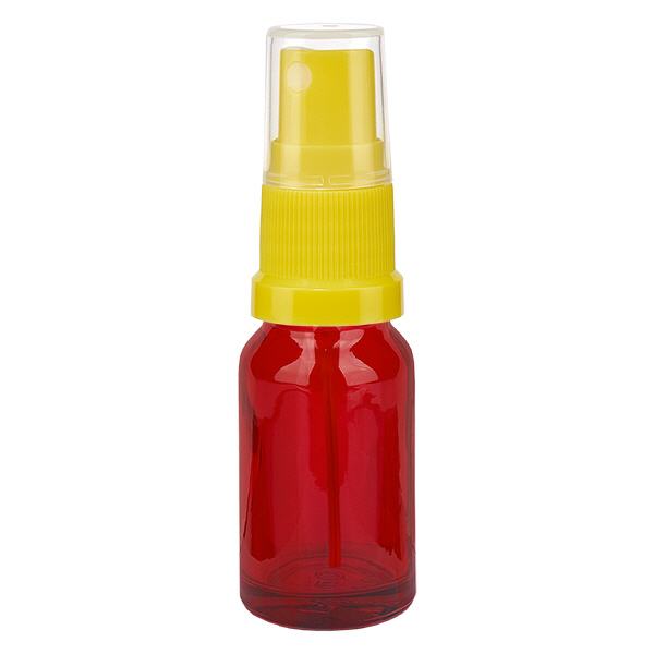10ml Sprayflasche gelb/transparent Standardverschluss RedLine UT18/10