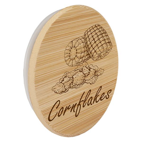 Holzdeckel "Cornflakes" für WECK RR100 Holzdeckel "Cornflakes" für WECK RR100