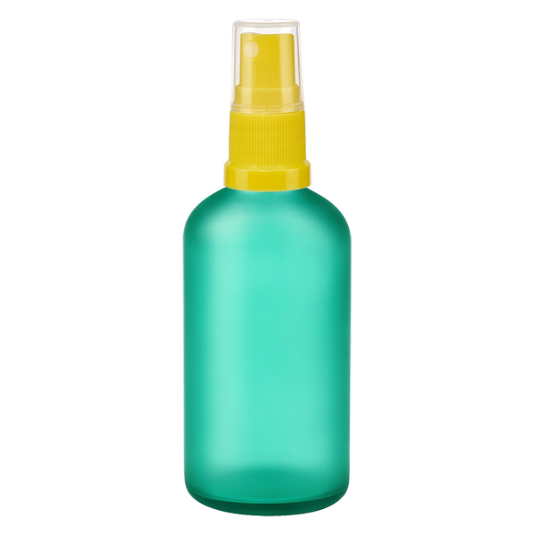 100ml Sprayflasche gelb/transparent Standardverschluss GreenLine UT18/100