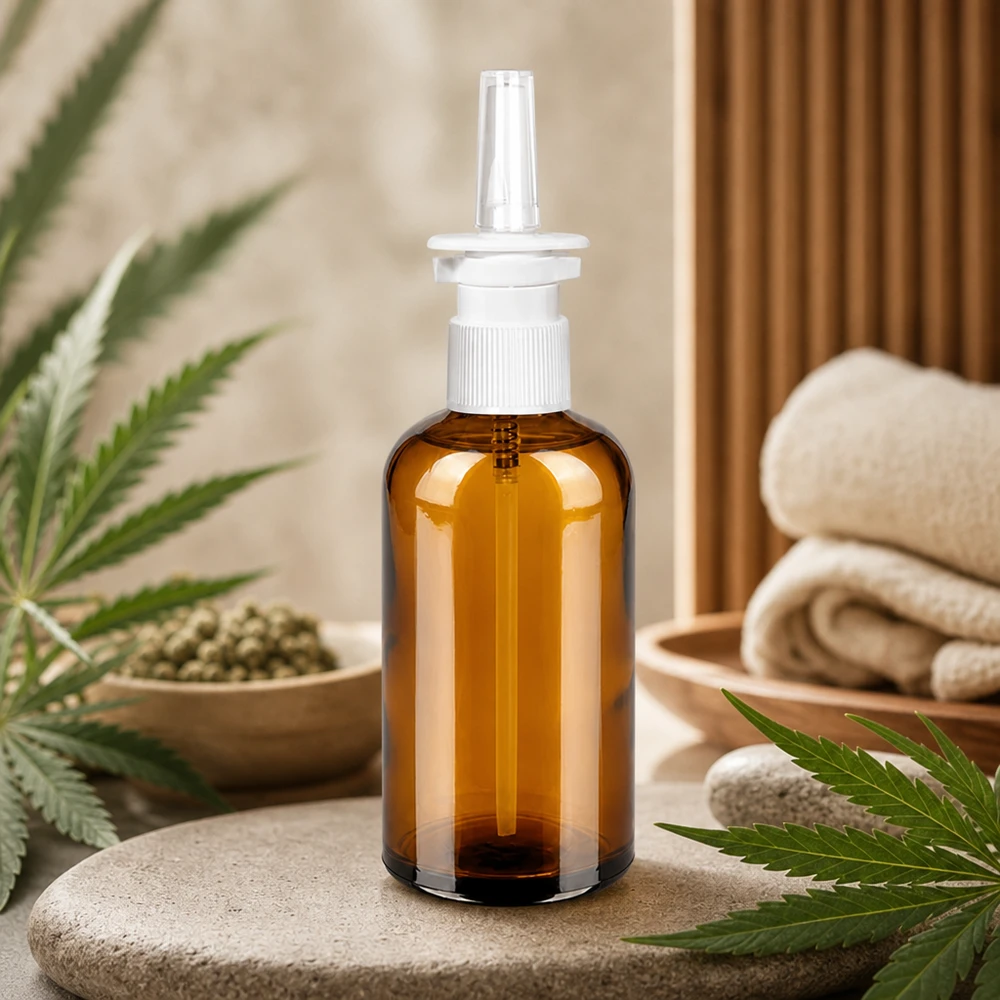 Professionelle Sprühflasche 100ml braun mit ergonomischem Design für einfache Handhabung