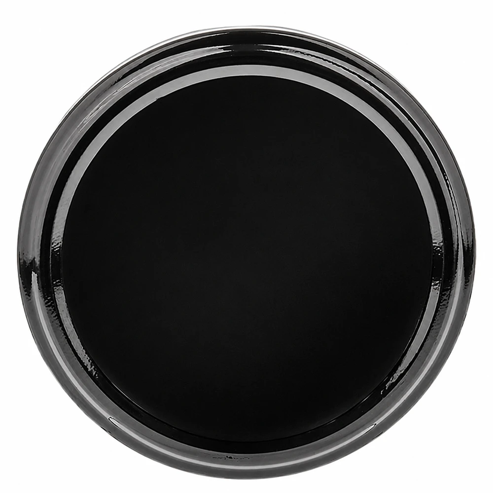 63mm BasicSeal Deckel schwarz (TO63) UNiTWIST Runder schwarzer Schraubverschluss 63mm BasicSeal TO63 Konservendeckel von oben