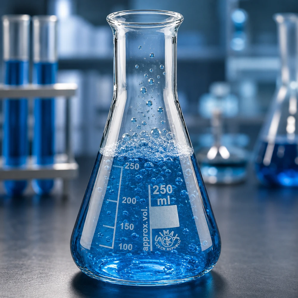 Erlenmeyerkolben 250ml Enghals Graduierter Laborkolben 250ml Enghals für quantitative Analyse und Titration in der Chemie