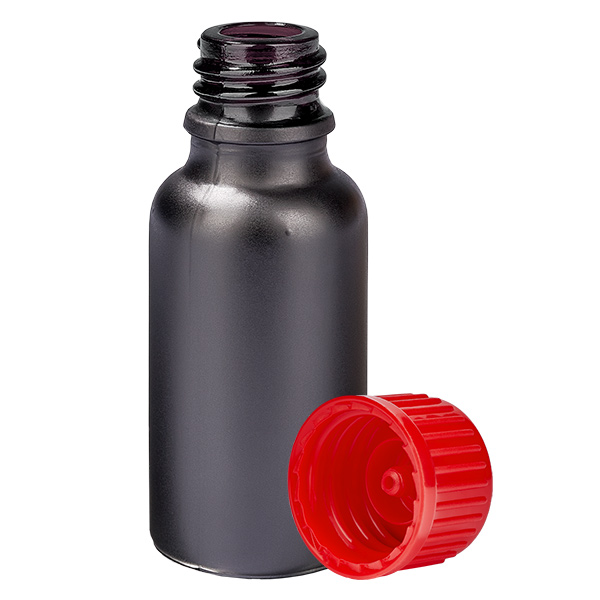 20ml Flasche 11mm Schraubverschluss rot Standard BlackLine UT18/20 20ml Flasche 11mm Schraubverschluss rot Standard BlackLine UT18/20