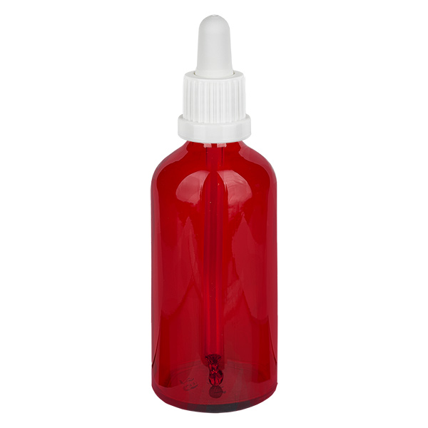 100ml Pipettenflasche weiß Originalitätsverschluss RedLine UT18/100