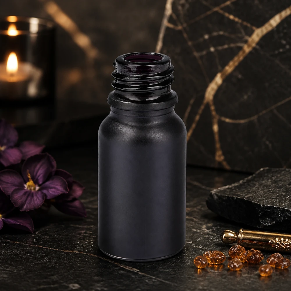10ml Apothekerflasche BlackLine UT18/10 UNiTWIST mit lichtundurchlässigem Material zum Wirkstoffschutz