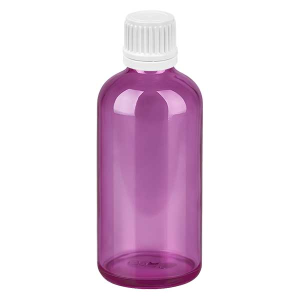 100ml Flasche 11mm Schraubverschluss weiss Originalität Schraubverschlusserschluss  PurpleLine UT18/100